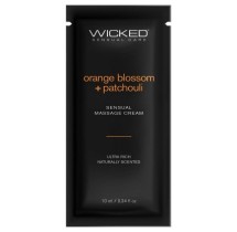 Wicked Sensual Massage Cream-Orange Blossom + Patchouli Scented 10ml